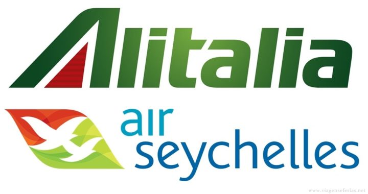 Logo das 2 companhias aéreas que fizeram cordo: Alitalia e Air Seychelles
