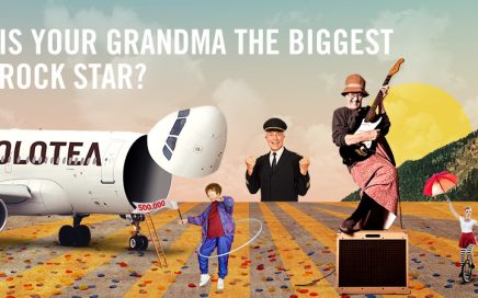 Passatempo da companhia aérea Volotea: A tua avó é a maior rockstar?