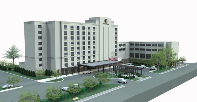 Maquete do DoubleTree by Hilton Hotel Niagara Falls