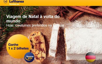 Passatempo Lufthansa até ao dia 23 de Dezembro: Viagem de Natal
