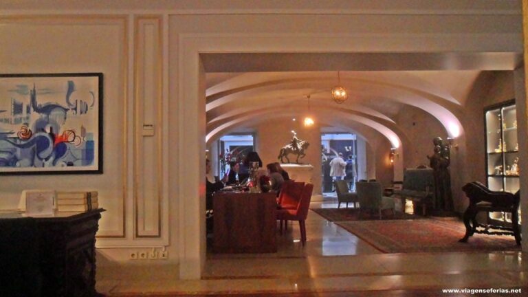 Recepção e Lounge da Pousada de Lisboa em Portugal