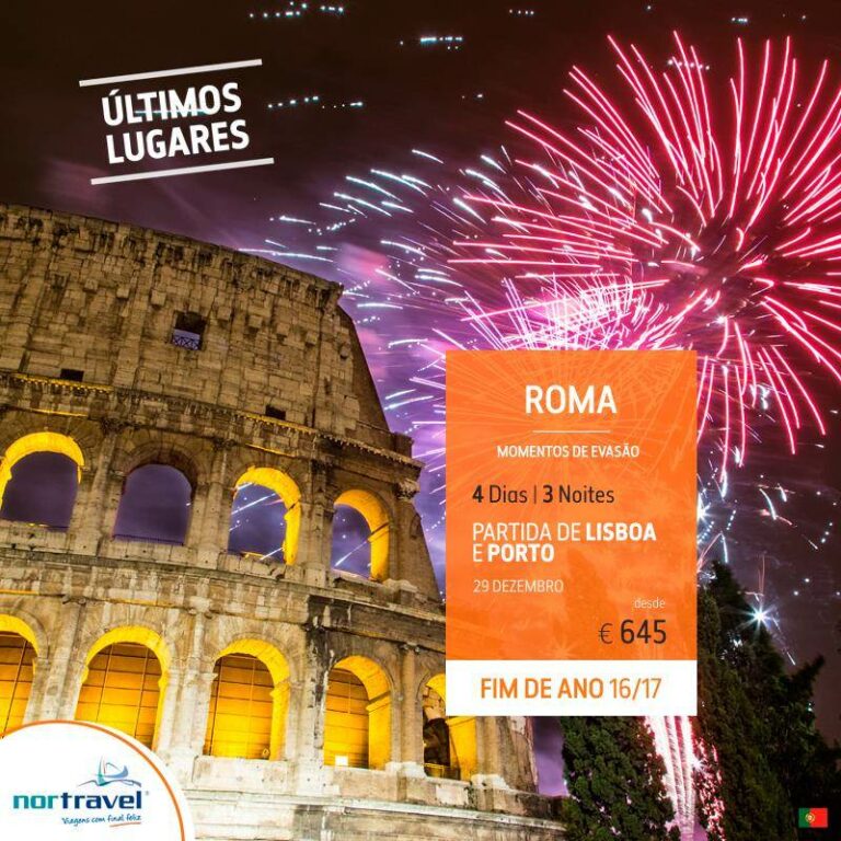 Últimos Lugares Réveillon em Roma desde 645€: Partida 29 Dezembro