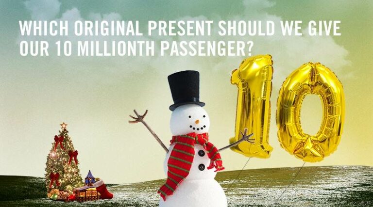 Concurso que presente deve ganhar o passageiro 10 milhões da Volotea