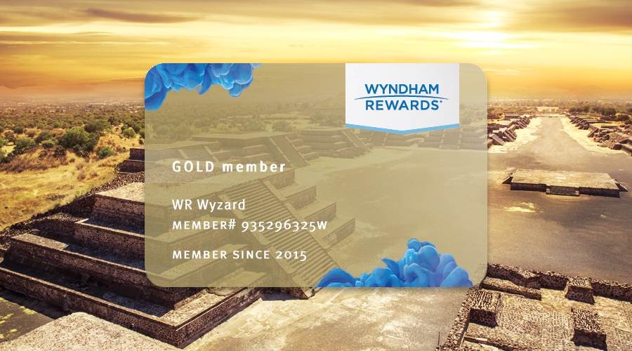 Cartão Gold do programa Wyndham Rewards
