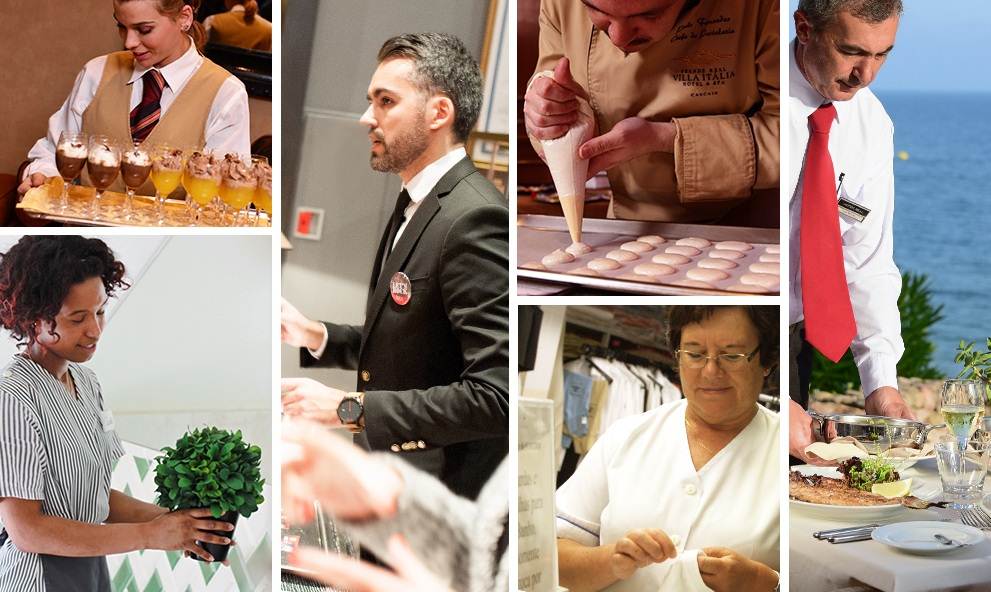 Diversas funções das vagas de emprego para os hotéis Real