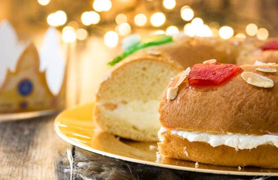 Bolo Rei que vai ser servido nos voos da Iberia com prémios especiais para os passageiros