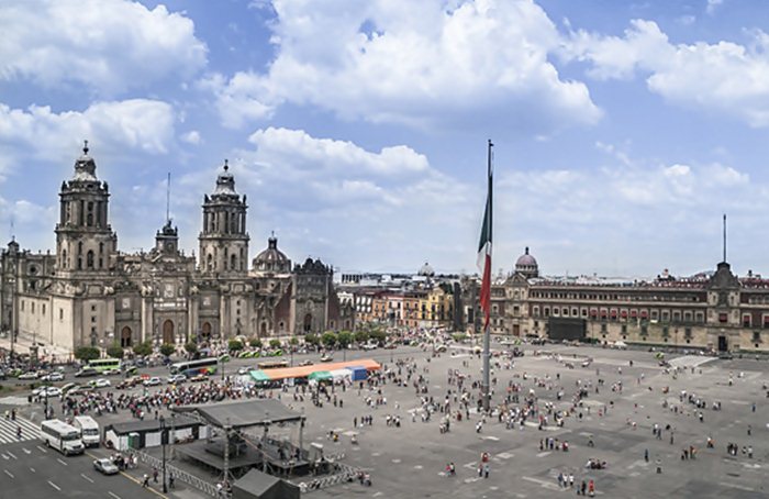 Praça na Cidade do México para onde a Iberia vai ter até 3 voos por dia no Verão