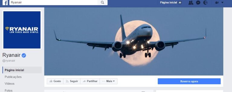 Ryanair com vaga de emprego para Gestor de Redes Sociais em Dublin