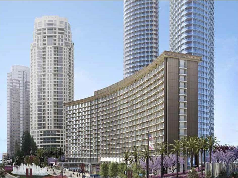 Projecto que inclui o hotel de luxo Fairmont Century Plaza, Los Angeles