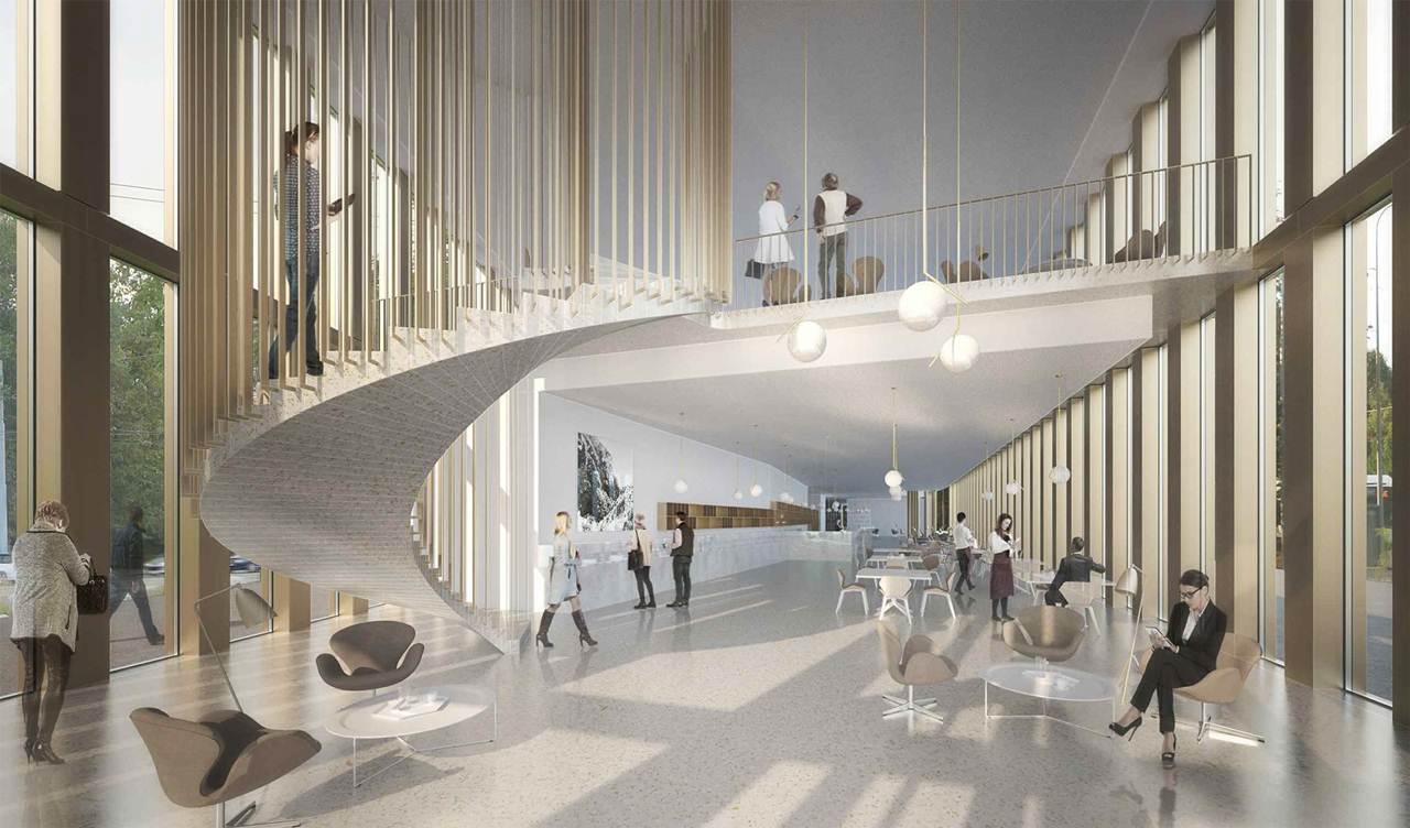 Hall e Lounge do hotel Radisson Blu Genebra na Suíça