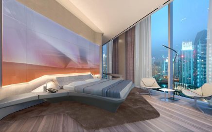 Quarto do hotel ME Dubai do grupo Meliá que vai abrir em 2017