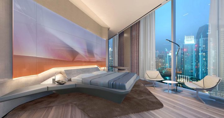 Quarto do hotel ME Dubai do grupo Meliá que vai abrir em 2017
