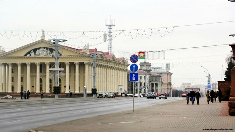 Palácio da União dos Sindicatos em Minsk na Bielorrússia