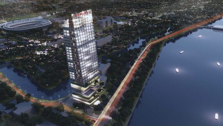 Mövenpick Hotel Quang Bình junto ao rio Song Nhat