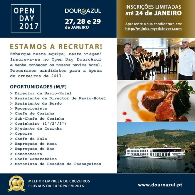 Open Day 2017 da empresa de cruzeiros Douro Azul