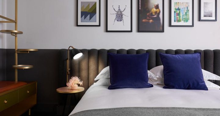 quarto do hotel Kimpton De Witt em Amesterdão na Holanda