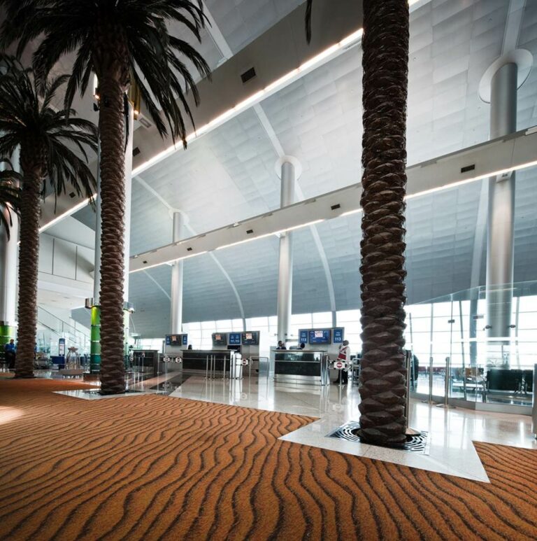 Terminal 1 do aeroporto Dubai International, o maior do mundo em passageiros internacionais