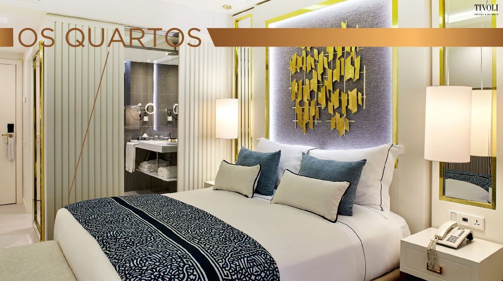 os quartos do hotel Tivoli Carvoeiro que vai reabrir em Abril de 2017