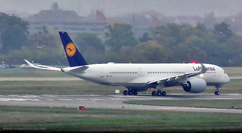 A350 da Lufthansa parte de Munique para a Índia com voos até Deli