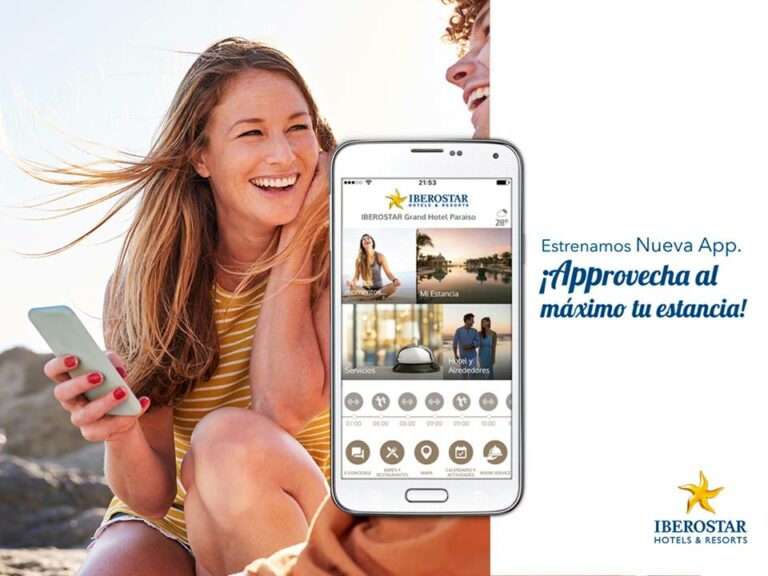 App Iberostar com novas funcionalidas como e-concierge para comunicar com funcionários do hotel