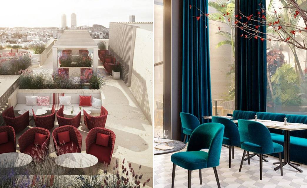 Bar no Terraço e Restaurante do hotel Almanac Barcelona
