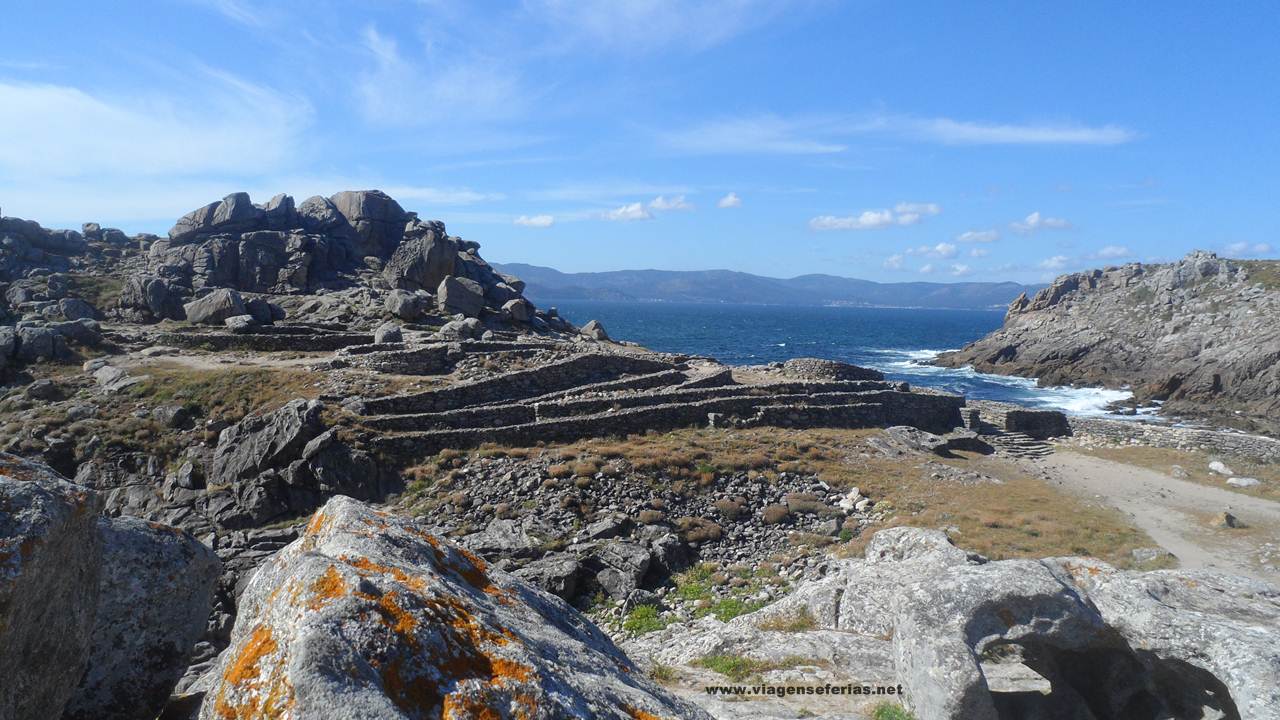 Península onde está assente o Castro no Município de Porto do Son