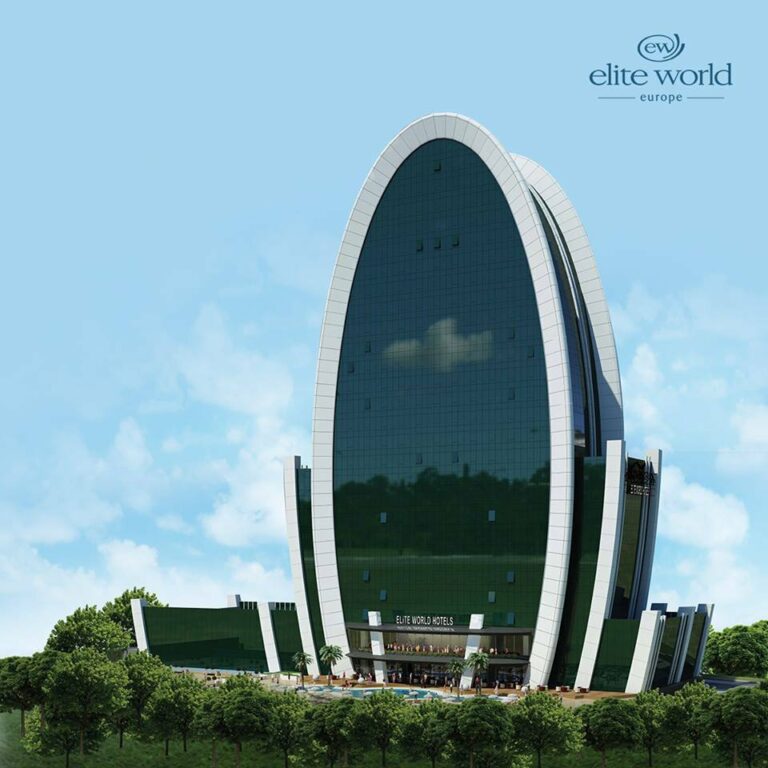 Edifício do hotel Elite World Europe em Istambul na Turquia