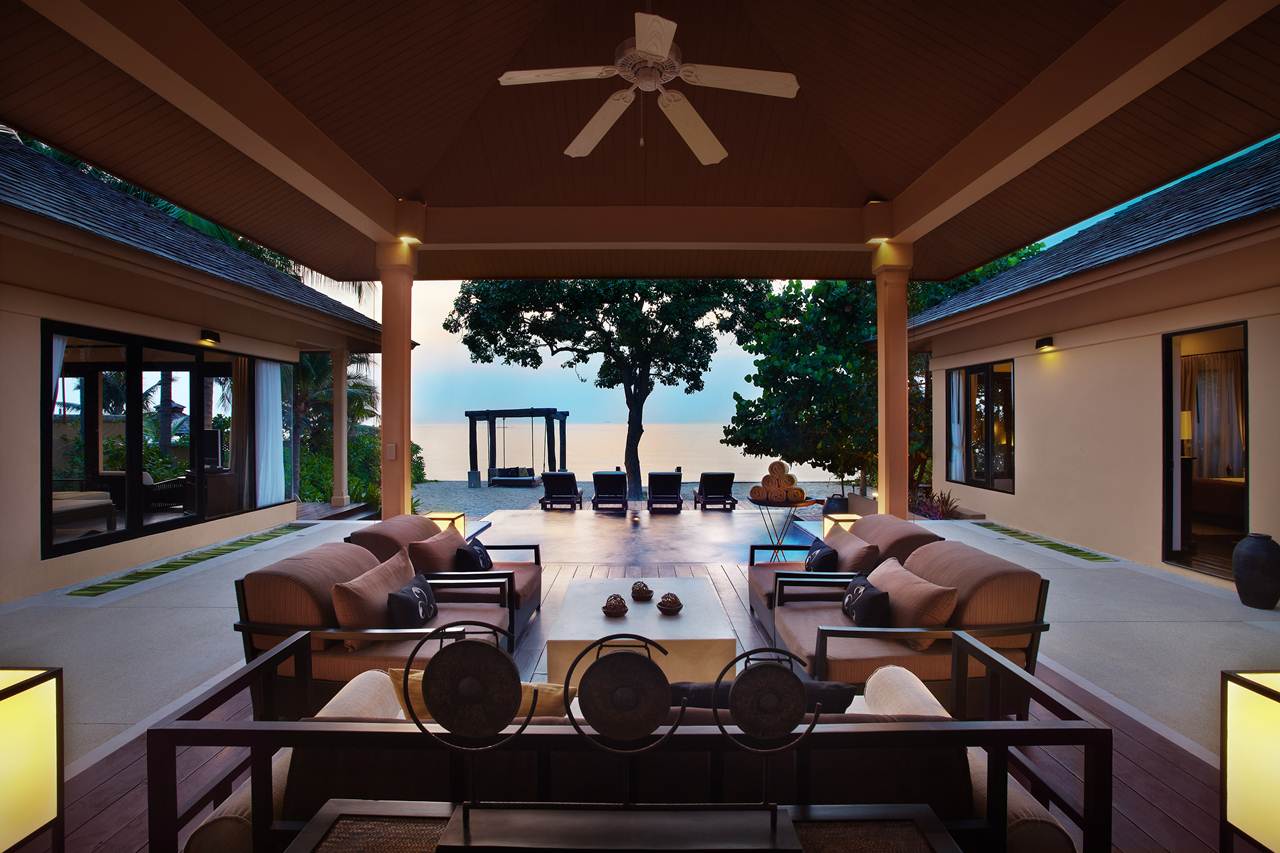 Lobby do Mövenpick Asara Resort & Spa Hua Hin na Tailândia
