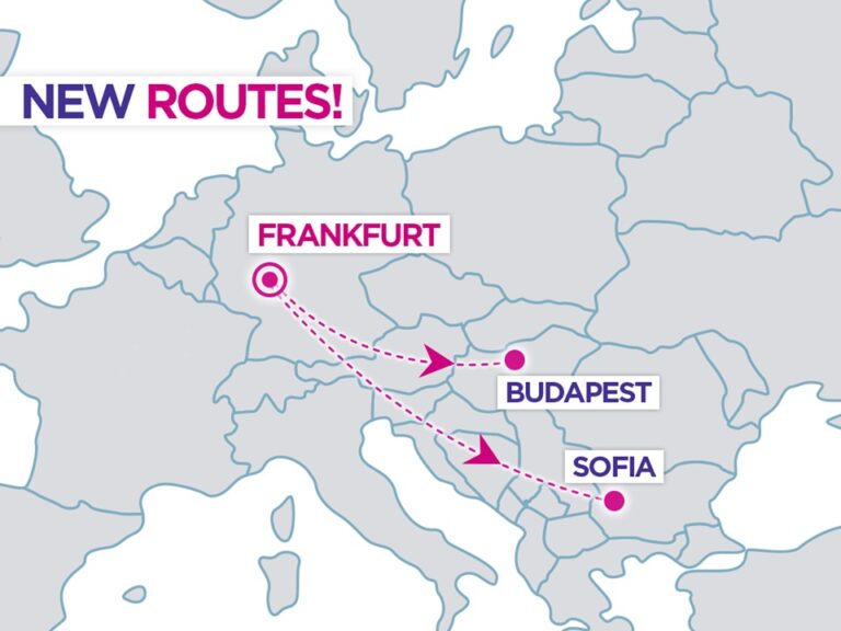 2 rotas wizz air de Frankfurt para Sofia e Budapeste