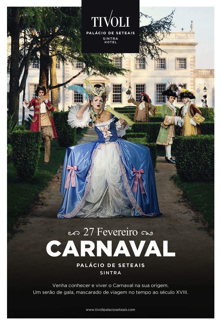 Serão Carnavalesco no hotel Tivoli Seteais em Sintra