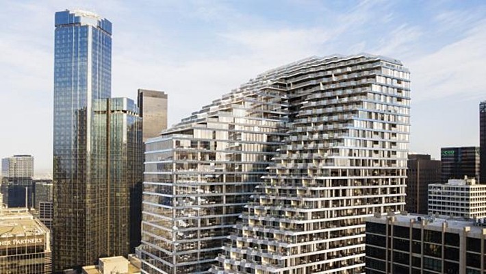 Edifico do hotel W Melbourne na Austrália que vai abrir em 2018