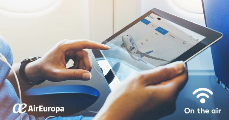 Air Europa oferece serviço de streaming a bordo para ver filmes e jogar