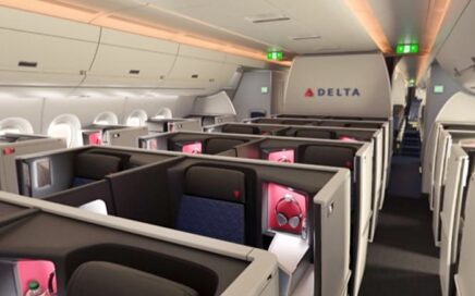 Cabina Delta One nos voos diários entre JFK e Rio de Janeiro