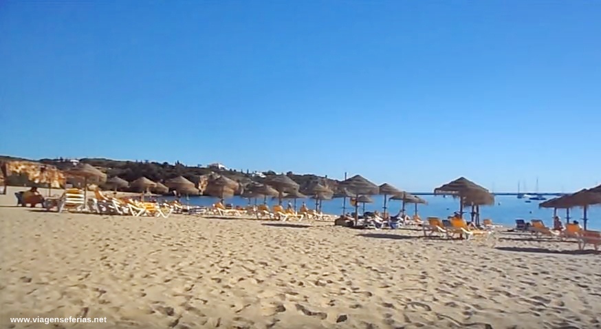 Zona concessionada na praia Grande (Lagoa) Algarve