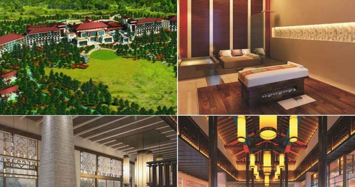 Vista panoramica, Spa, Lounge e Lobby do Hilton Linzhi no Tibete