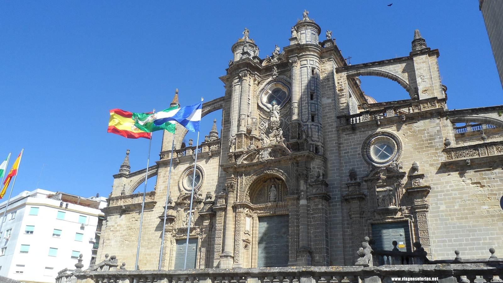 Fachada da Catedral de São Salvador em Jerez de La Frontera