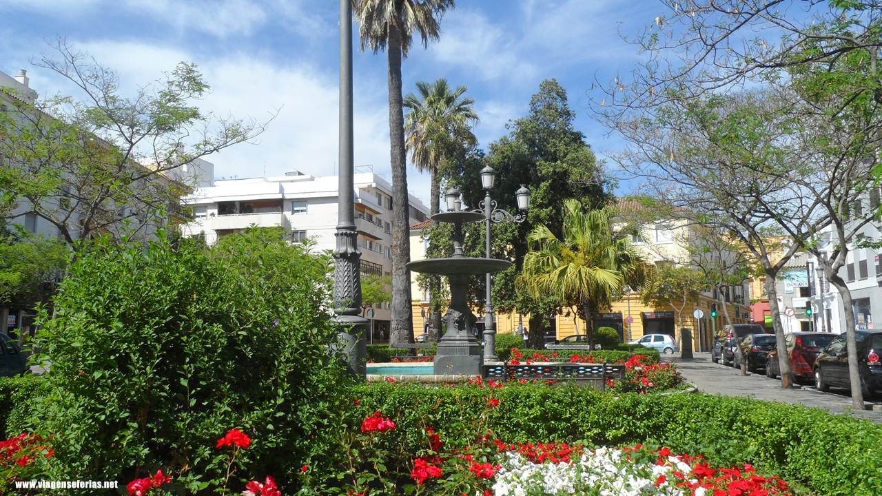 Plaza de Aladro onde está o Palácio Domecq em Jerez de La Frontera