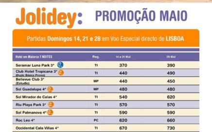 Pacote férias em Maiorca desde 370€ com partidas do Porto e Lisboa em Maio
