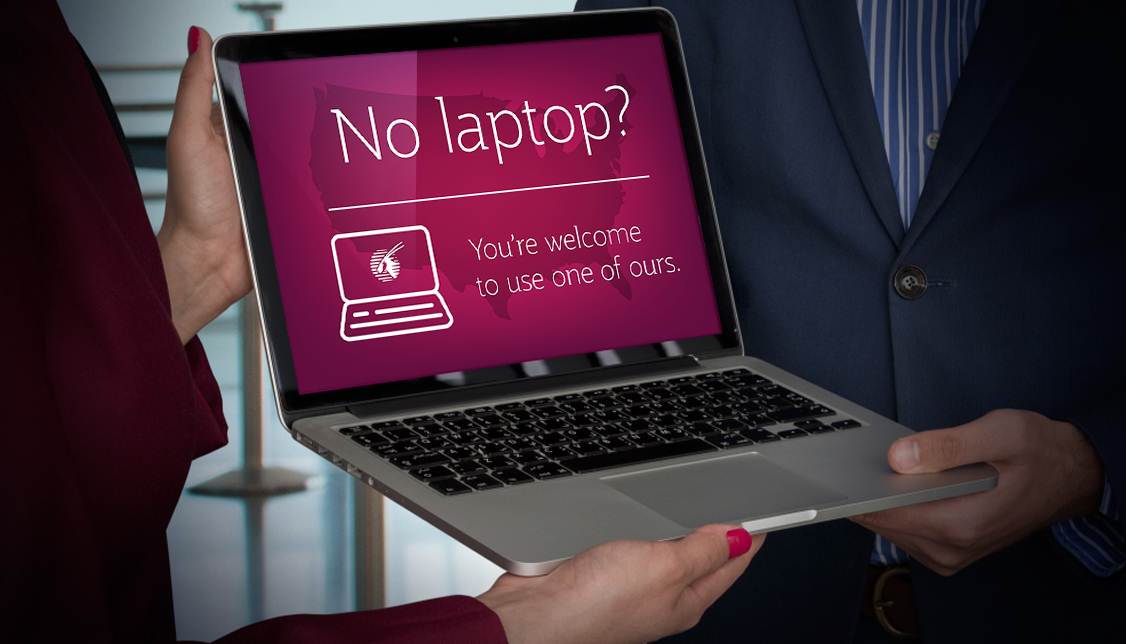 Qatar Airways passa a emprestar Laptops nos voos para EUA