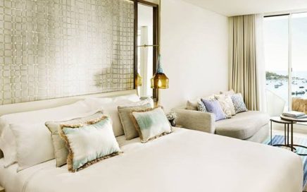 Quarto do Nobu Hotel Ibiza Bay em Talamanca (Ibiza)