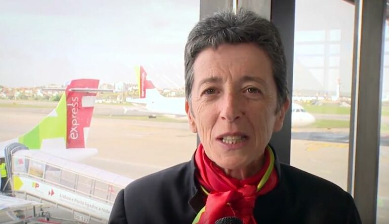 Rosa Mota assistente por um dia na Ponte Aérea TAP