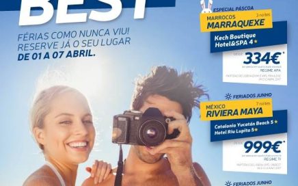 Semana do Best até 7 de Abril com promoções em pacotes de férias