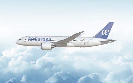 Drealiner da Air Europa que vai voar para Tel Aviv em Israel