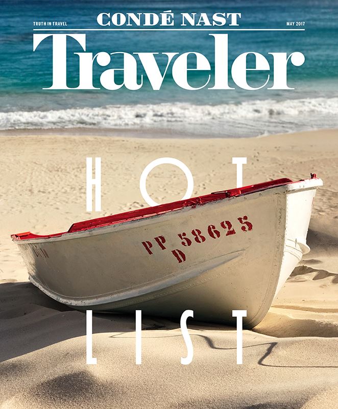 Capa da revista da Conde Nast Traveler com foto do iPhone 7 Plus