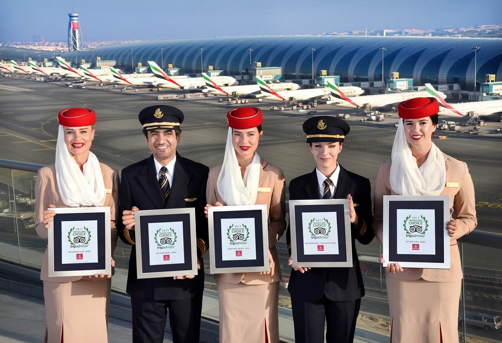 Prémios do TripAdvisor Travelers Choice Awards para a companhia Emirates