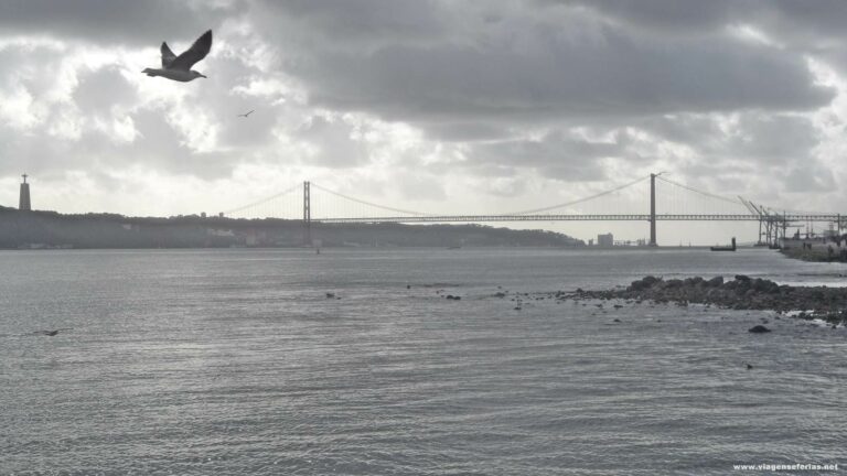 Lisboa no Inverno com vista desde o Terreiro do Paço