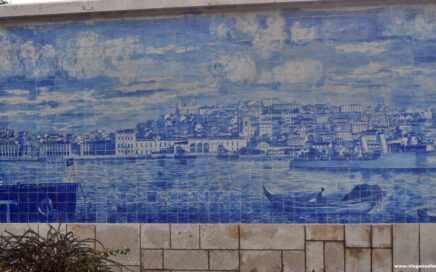 Painel de azulejos da cidade de Lisboa