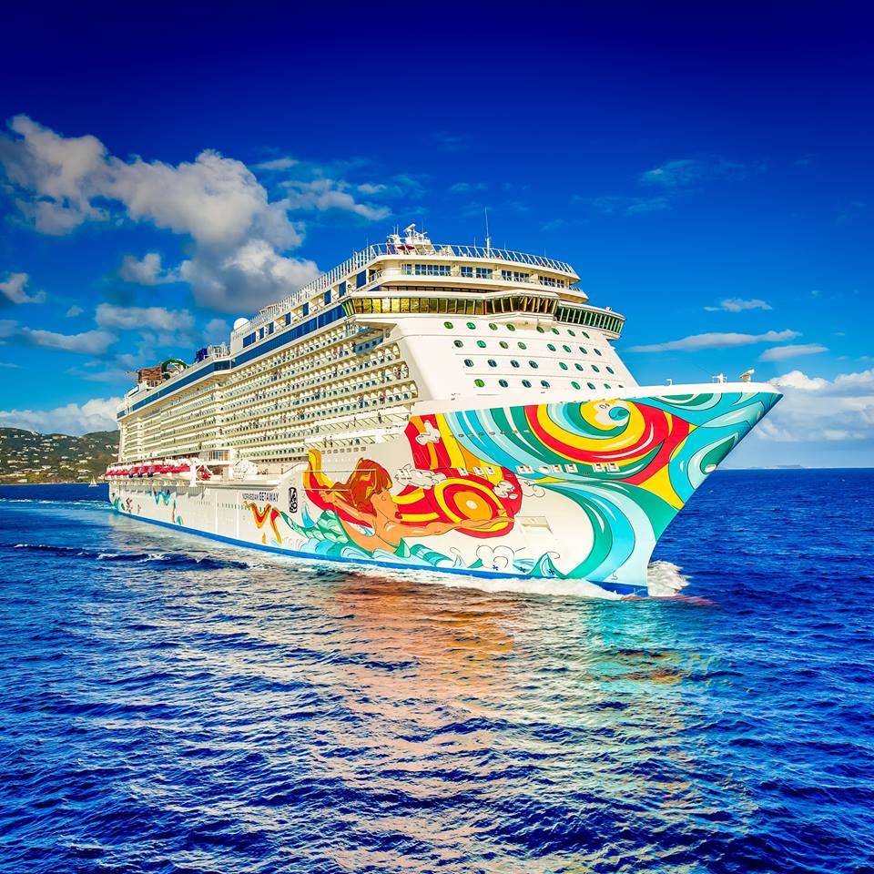 Navio Norwegian Getaway que vai ter nadador-salvador certificado