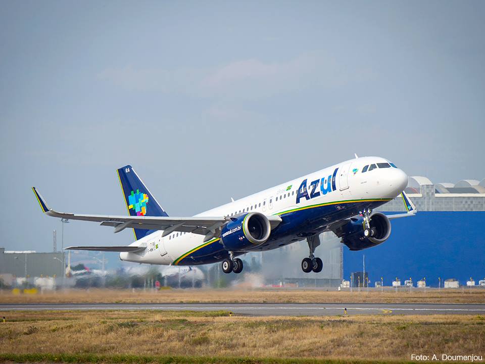 Aeronave A320neo da Azul Linhas Aéreas Brasileiras