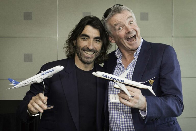 Javier Hidalgo da Air Europa e Michael O’Leary da Ryanair